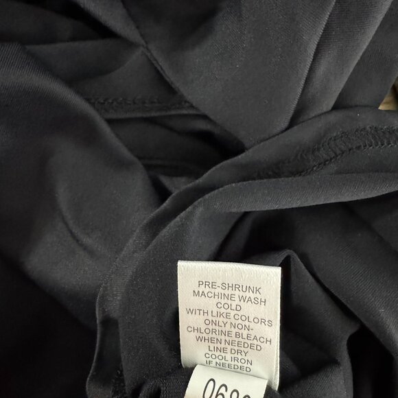 Lulu B Top Small Black 3/4‎ Sleeve Cutout Nylon Spandex Stretch NWT TP-3418 - Picture 10 of 10